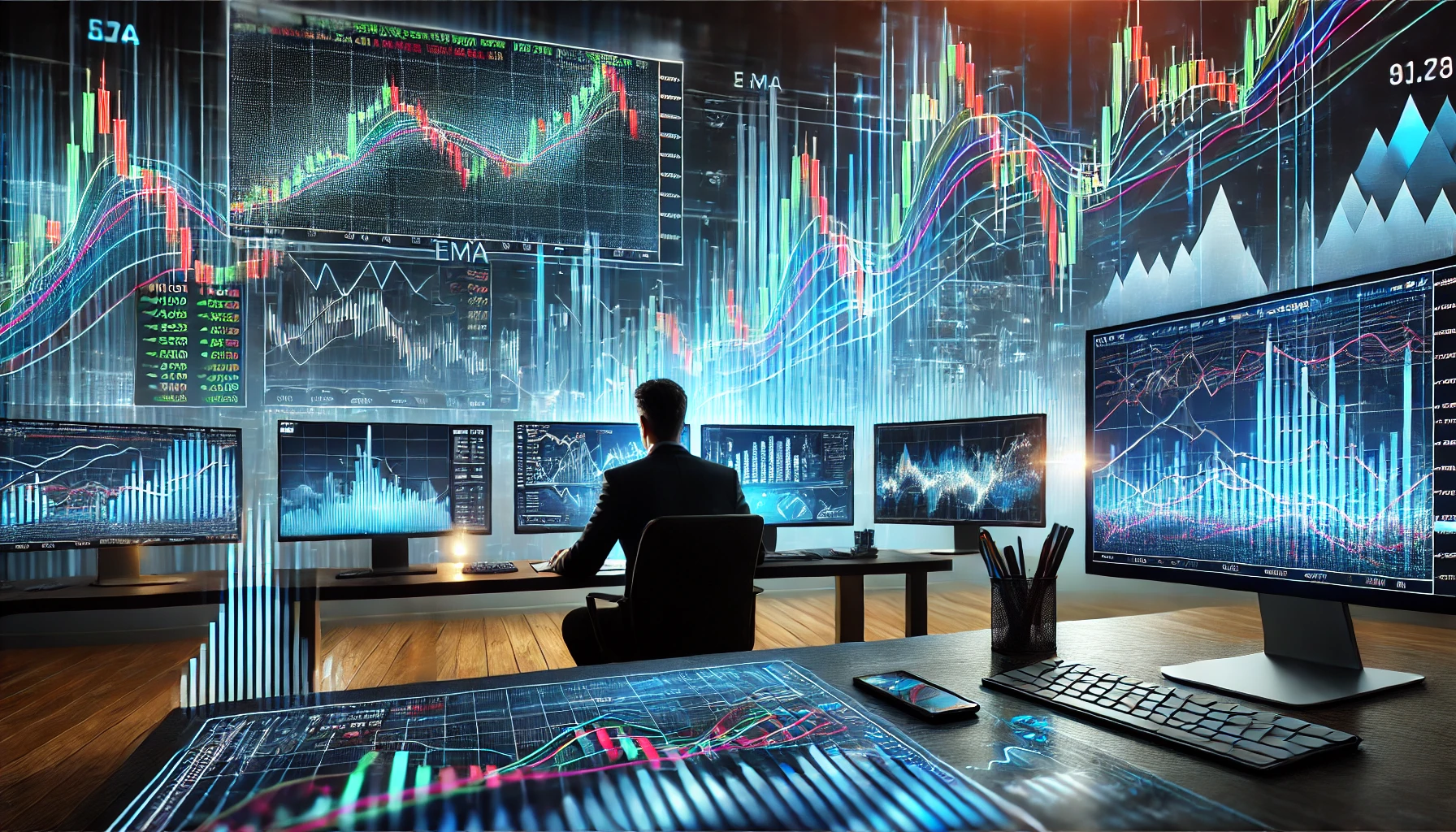 EMA trading technique for bullish trends