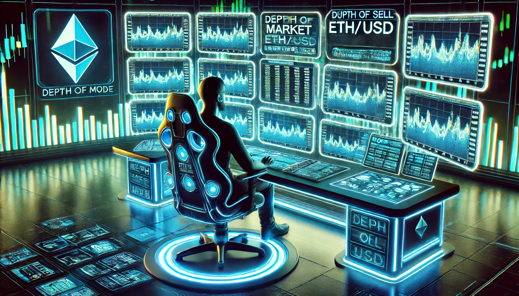 Depth of Market trading for ETH/USD