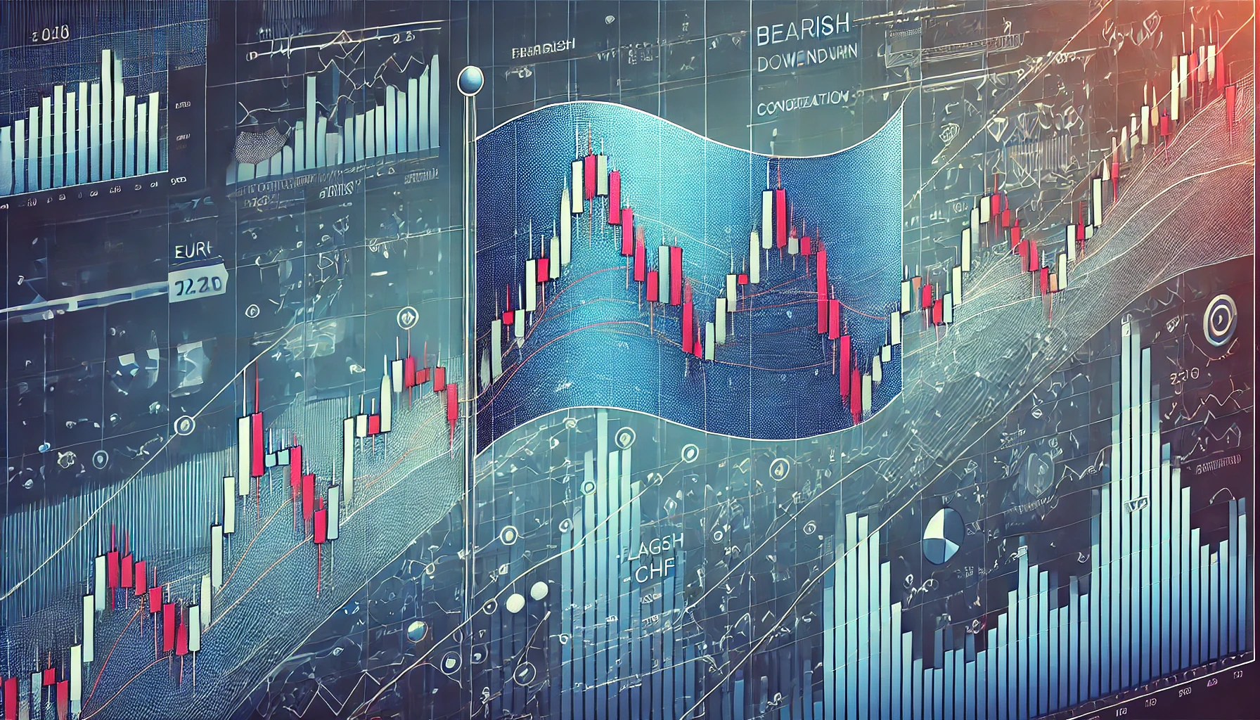 Trading EUR/CHF bearish flags