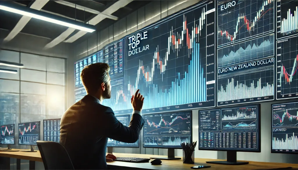 Triple top Forex strategy for EURNZD