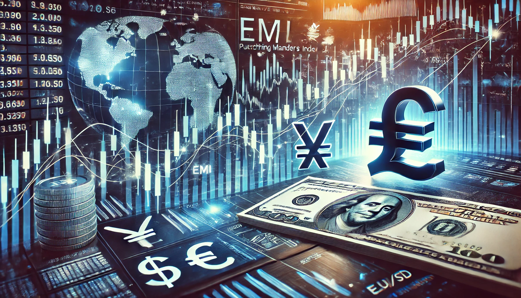 EUR/USD trading with PMI data