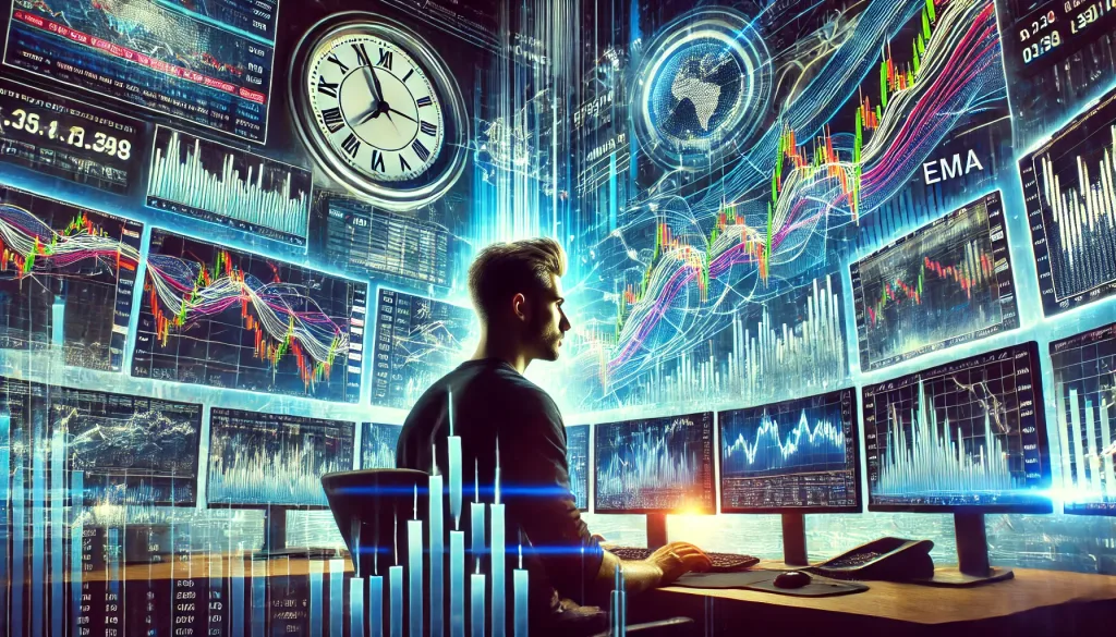 EMA-based news trading techniques