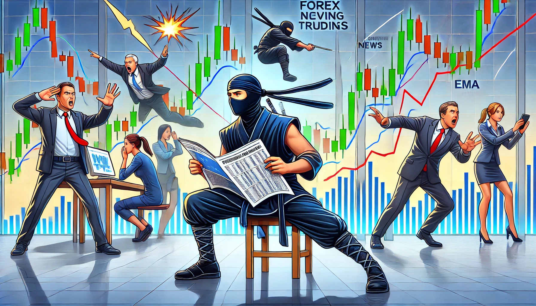 EMA strategy for trading news