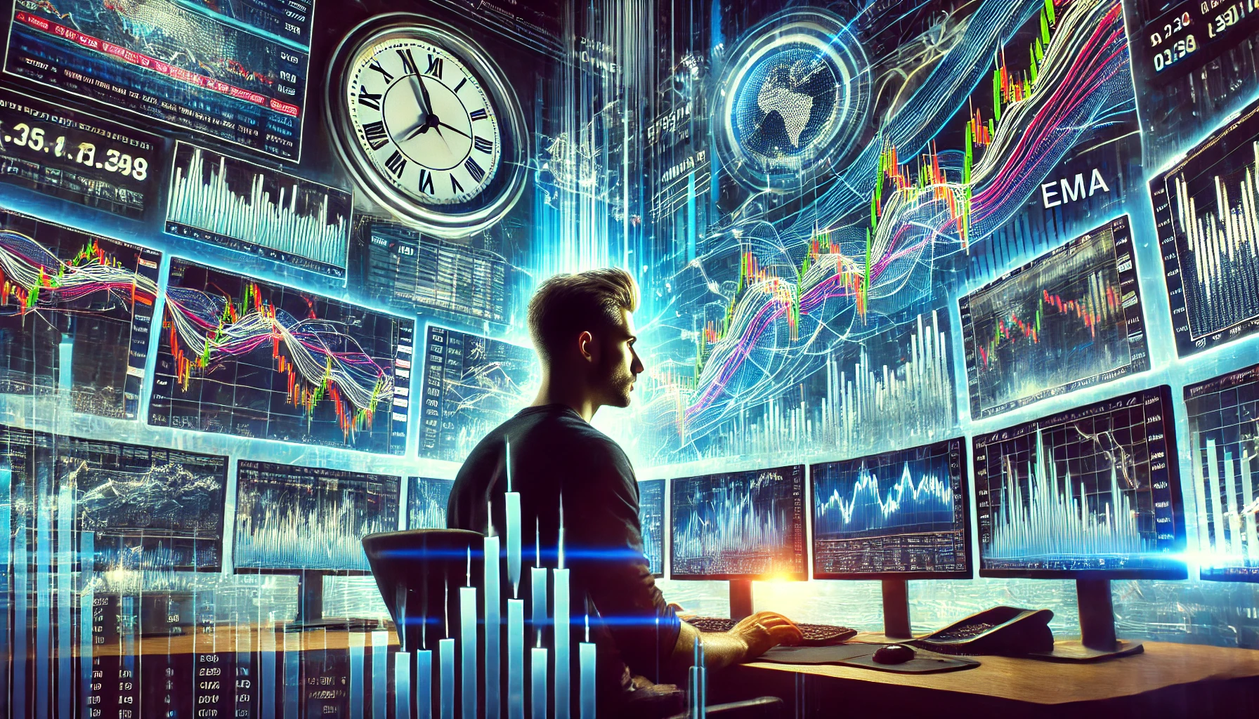 EMA-based news trading techniques