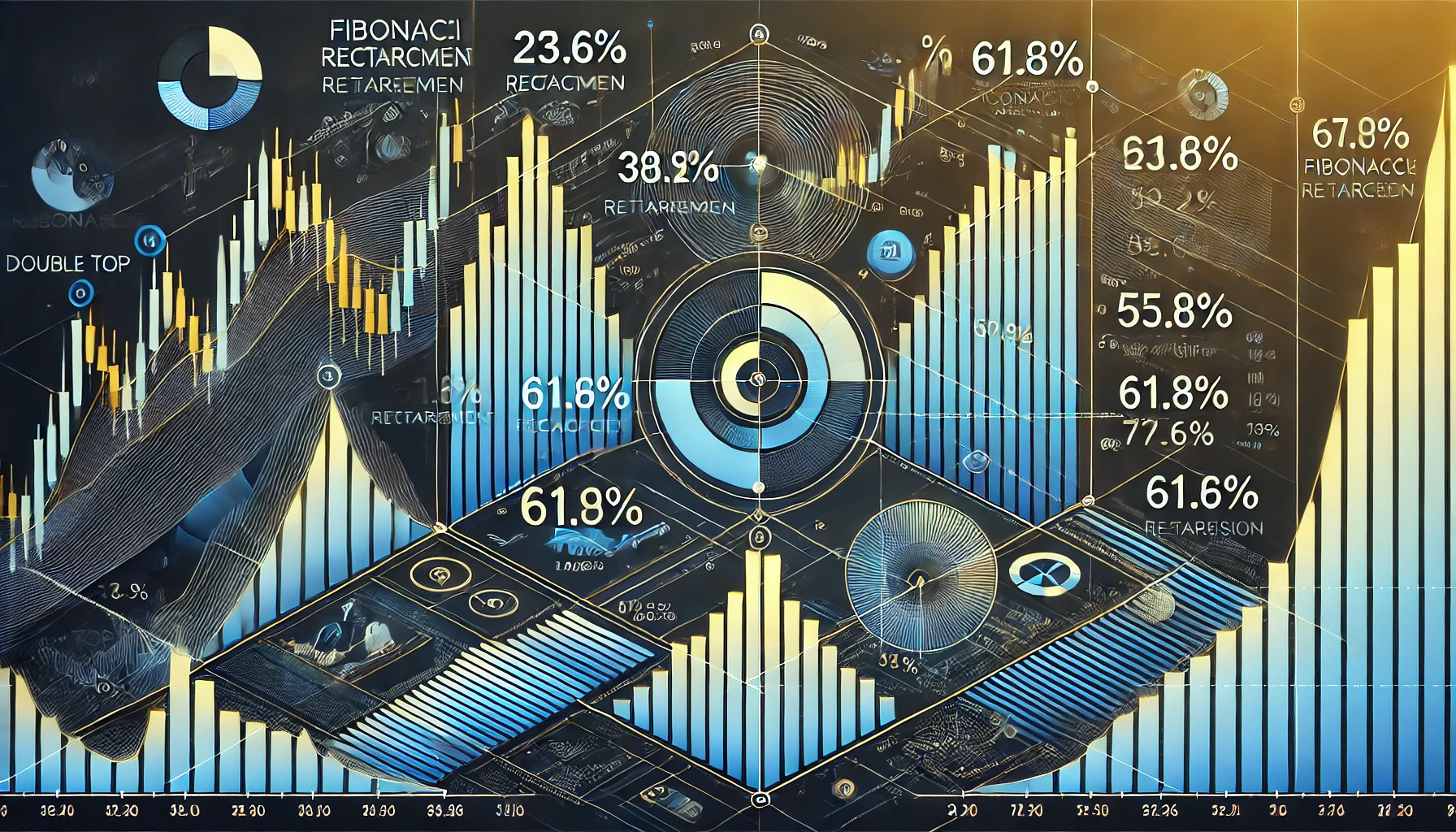 Fibonacci trading technique with double top