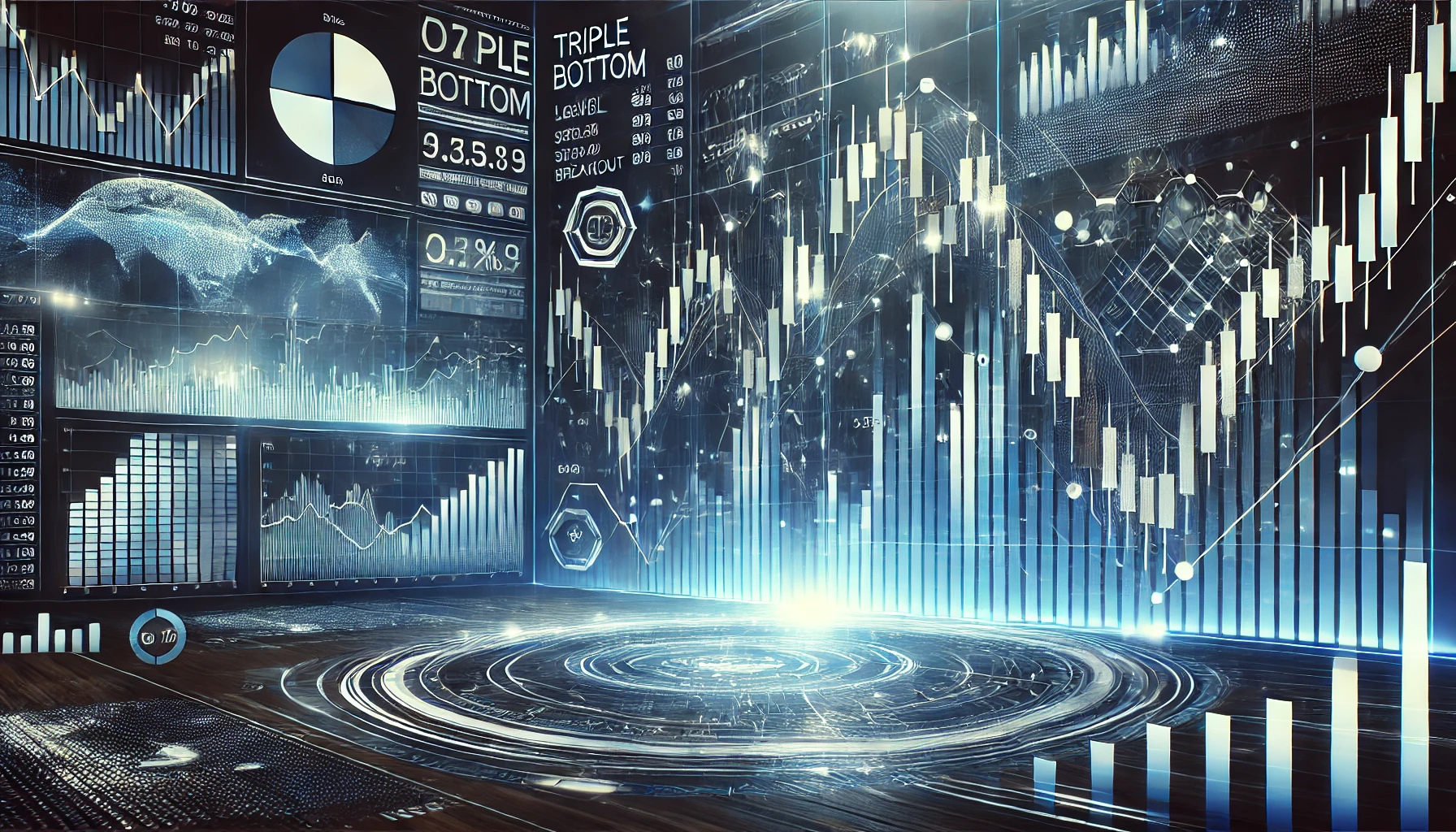 Forex trading with GDP and triple bottoms