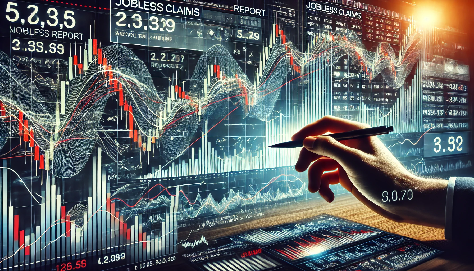 Keltner Channels unemployment trend analysis