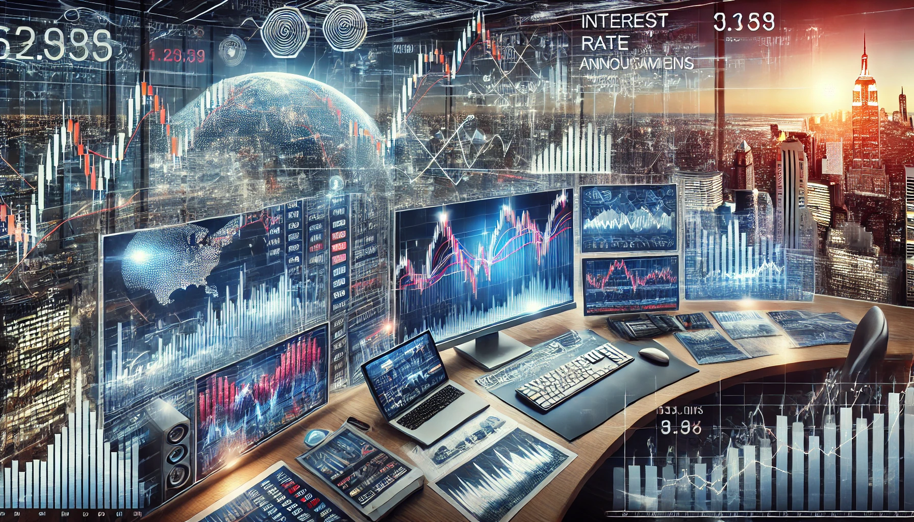 Trading liquid markets during interest rate decisions