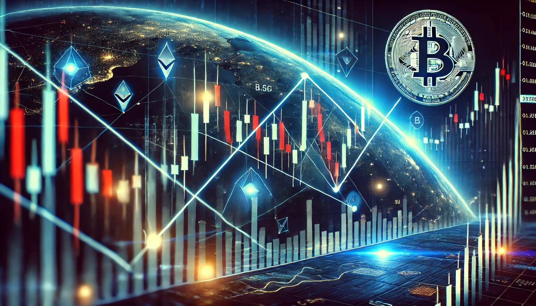 Trading LTC/USD descending triangle