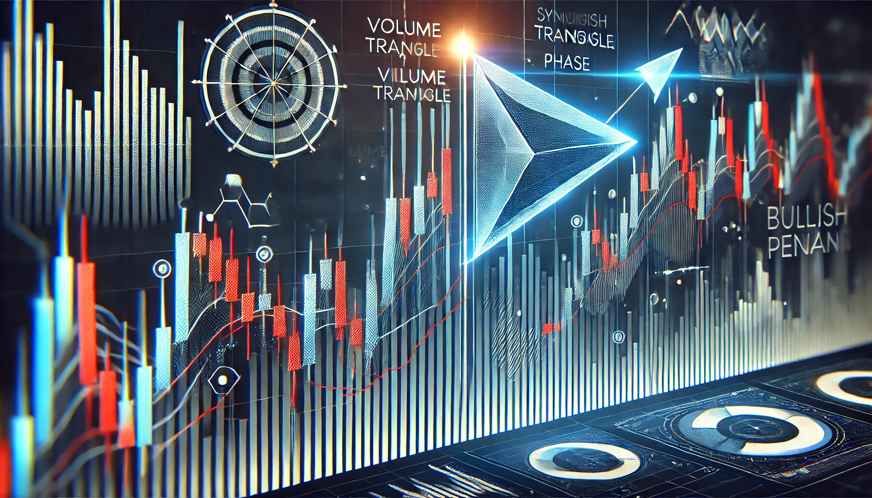 Bullish pennant trading method