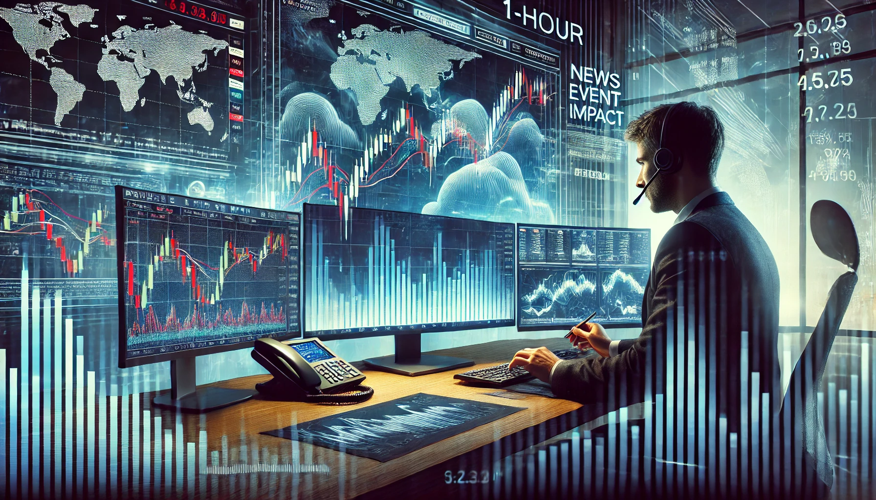 1-hour chart news trading technique