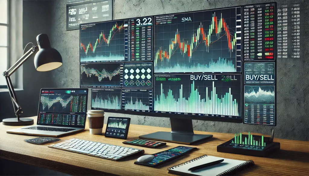 SMA-based grid trading technique