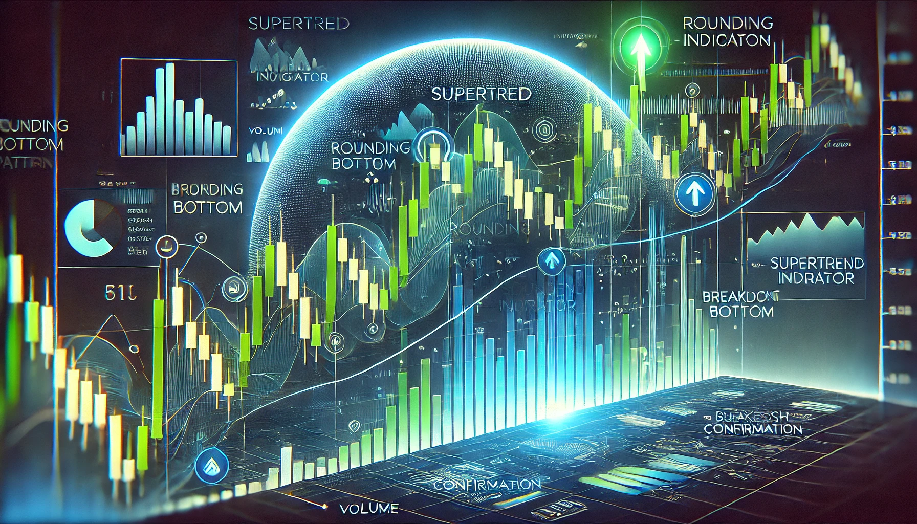 Rounding bottom pattern trading
