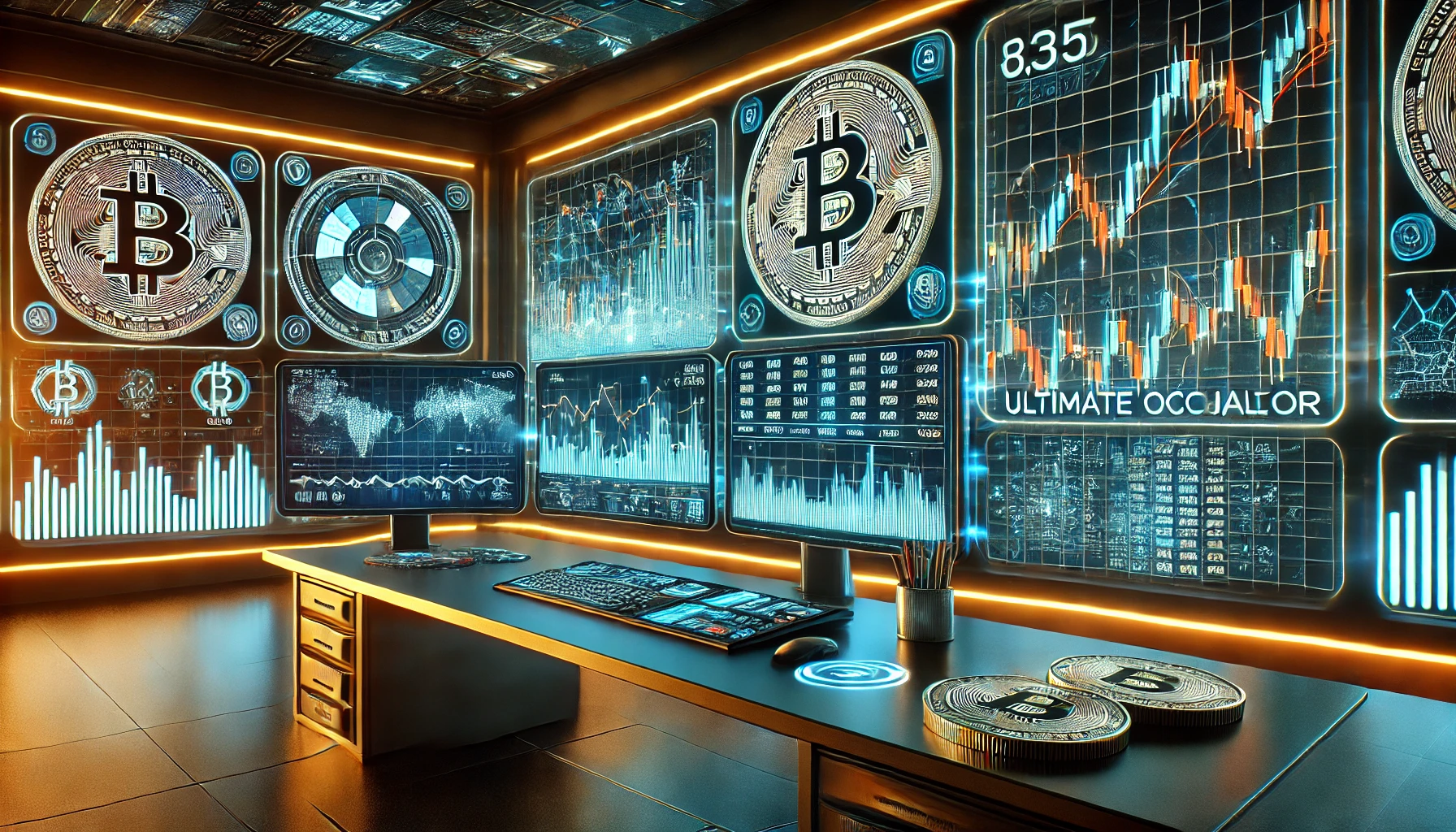 Bitcoin-Euro momentum trading with UO