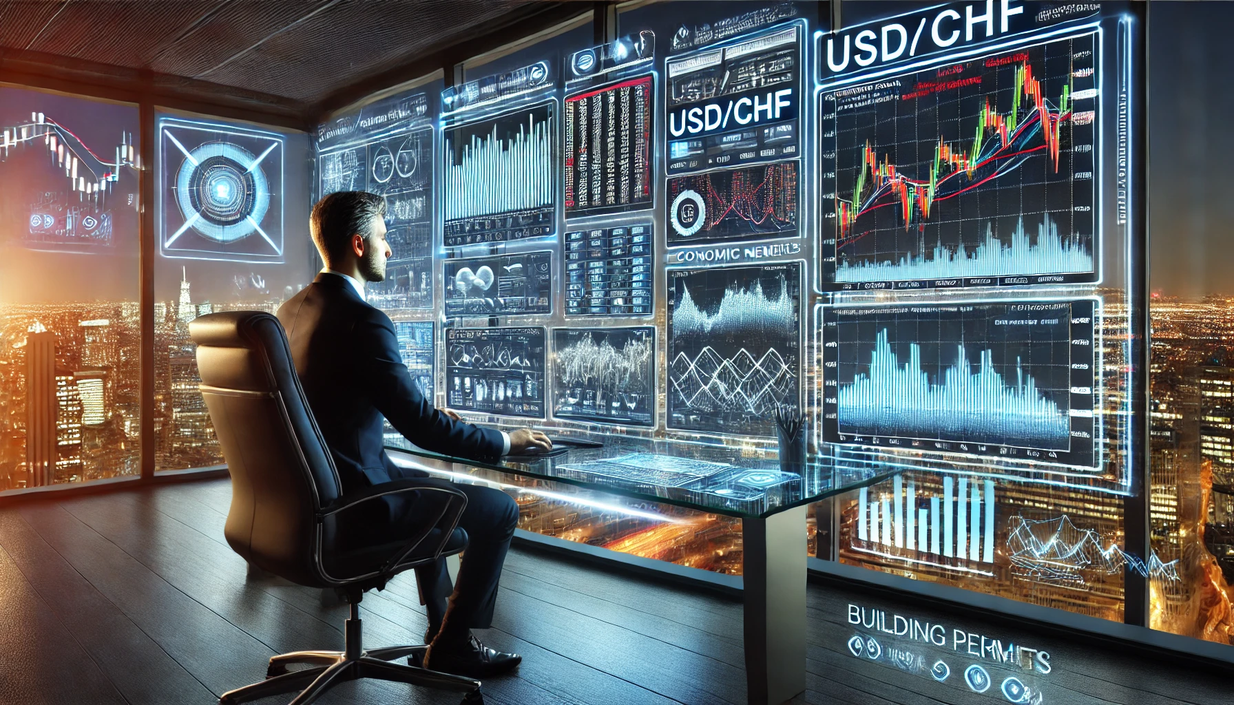 USDCHF trading strategy using building permits