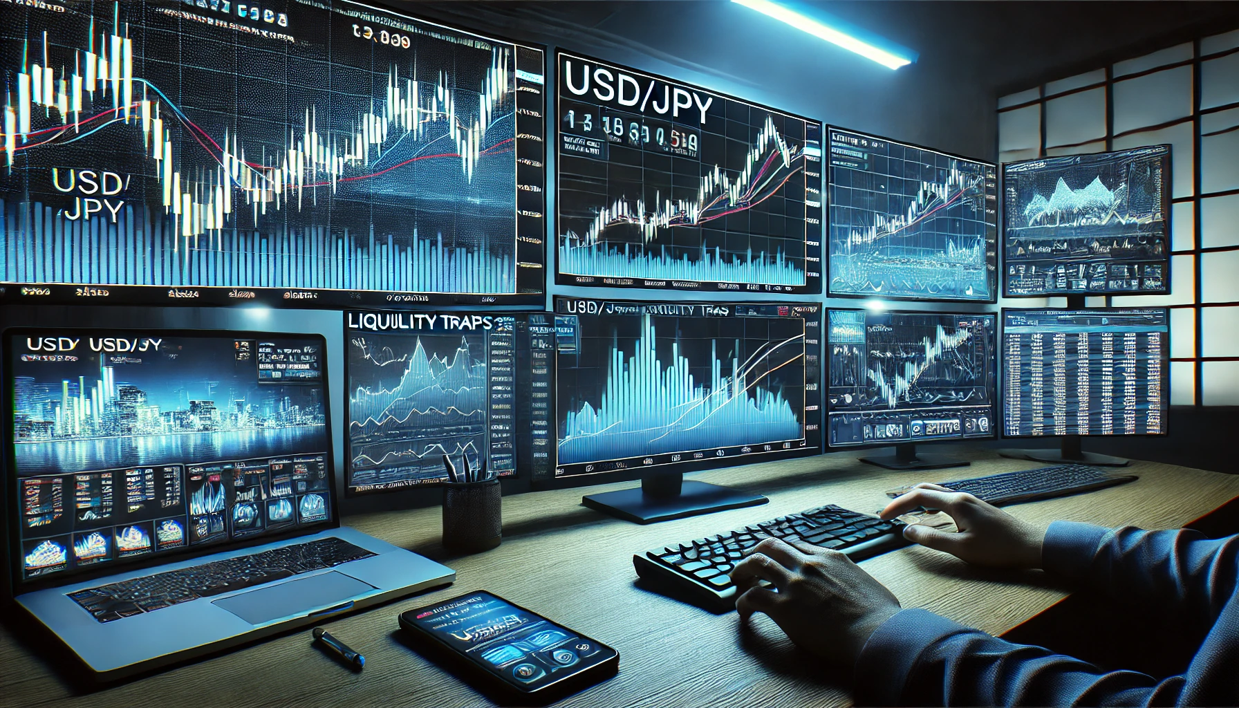 Scalping USD/JPY on the 1-minute chart