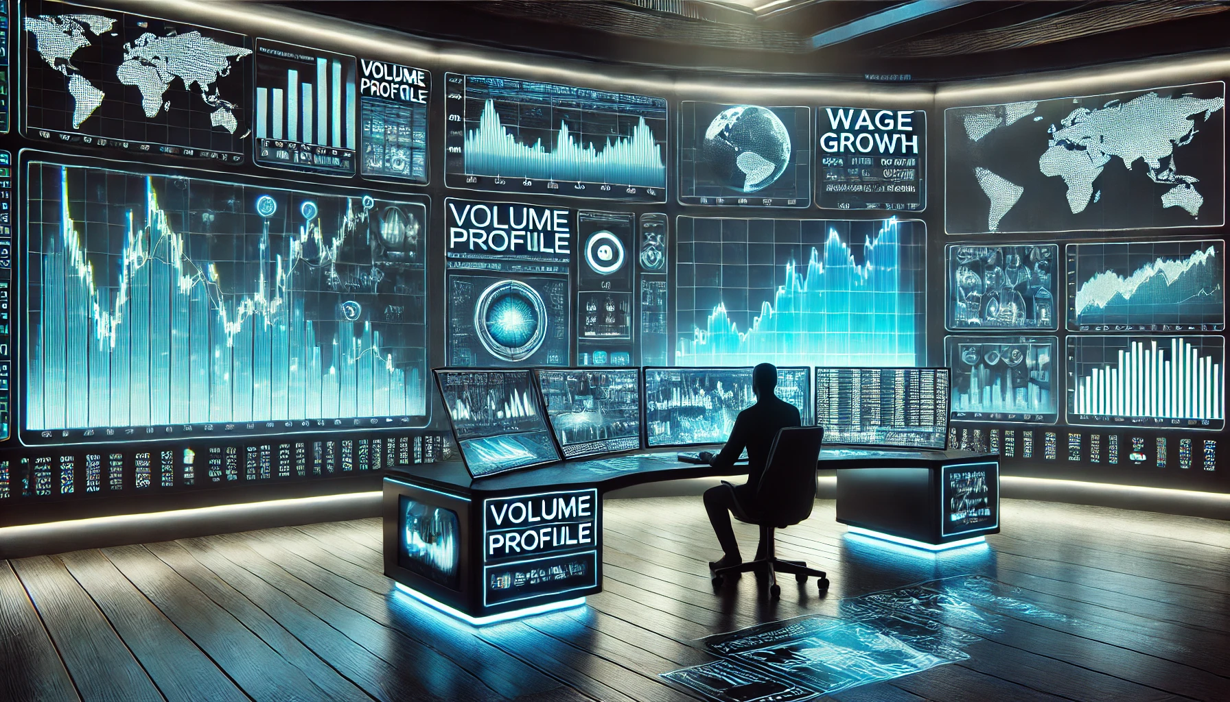 Volume profile trading with wage growth insights