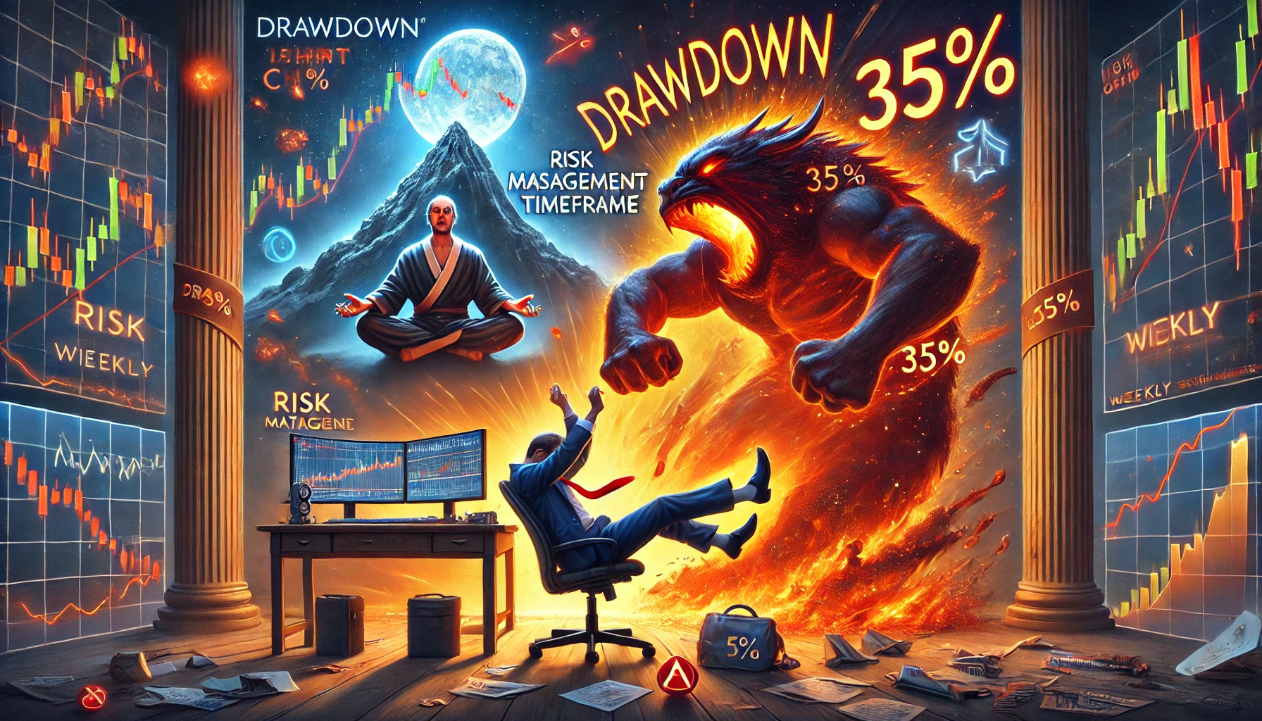 How to manage drawdown on weekly charts