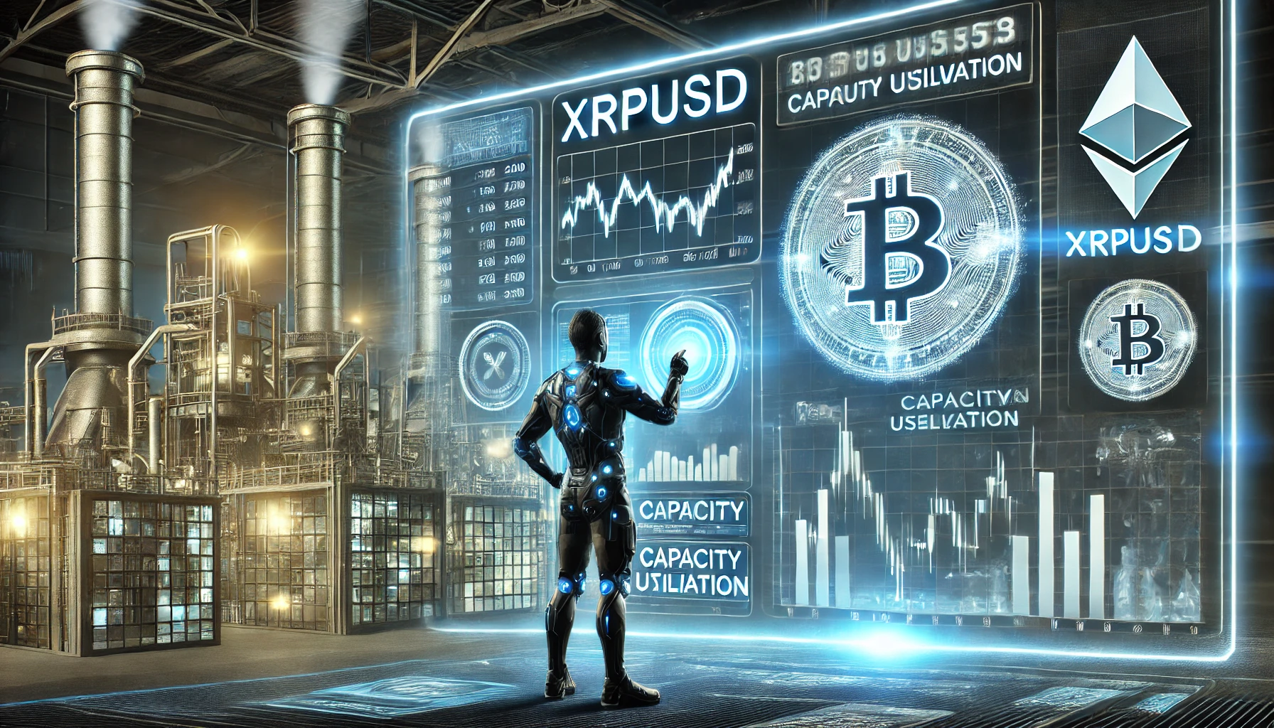 XRPUSD price forecasting with capacity utilization
