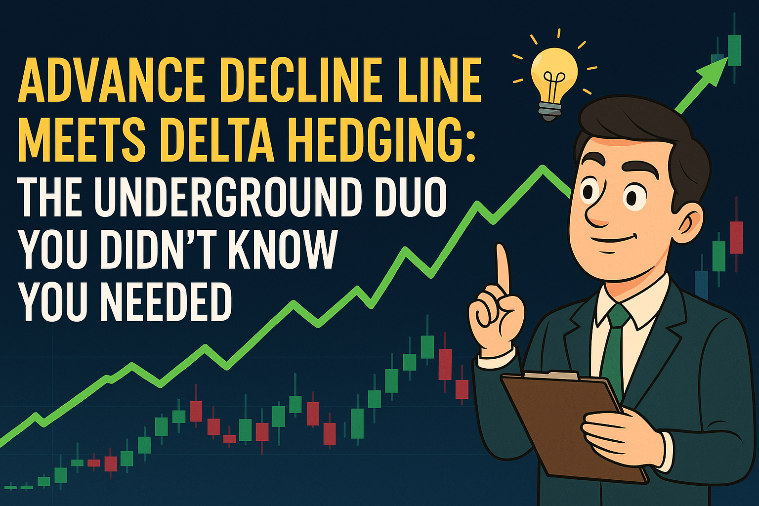 How to use the advance decline line with delta hedging