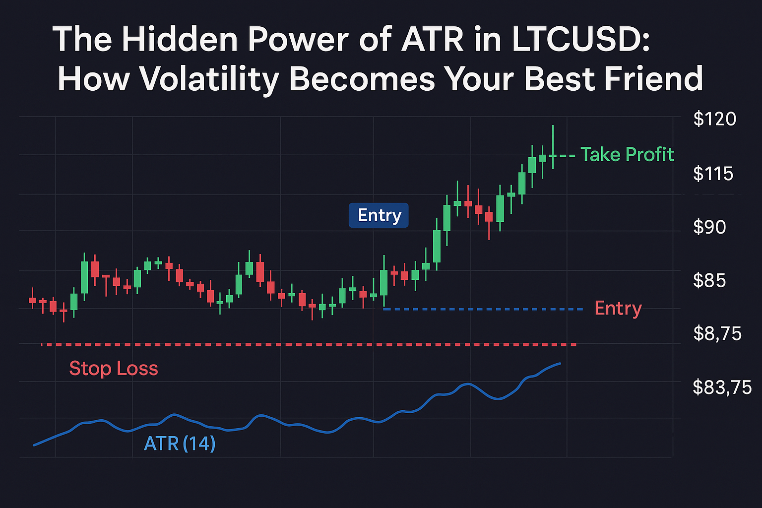 ATR trading technique for LTCUSD