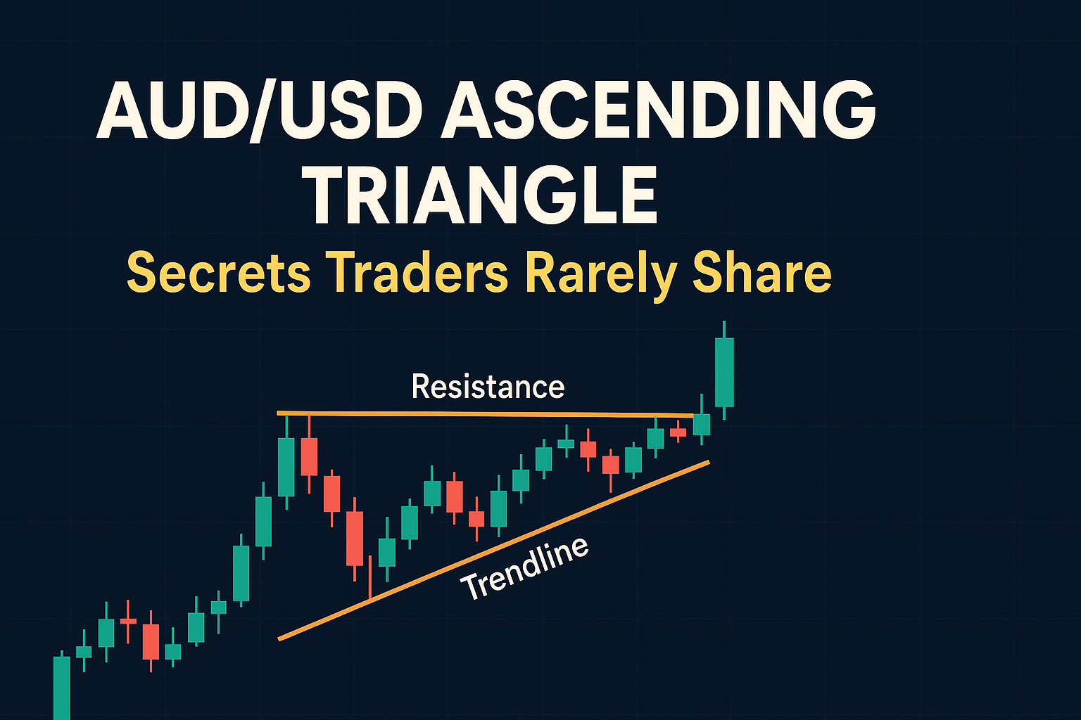 Ascending triangle breakout on AUD/USD