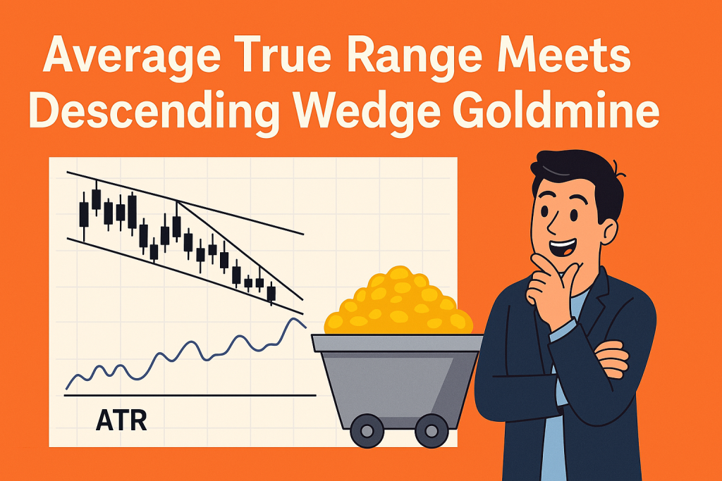 ATR trading method with descending wedge pattern