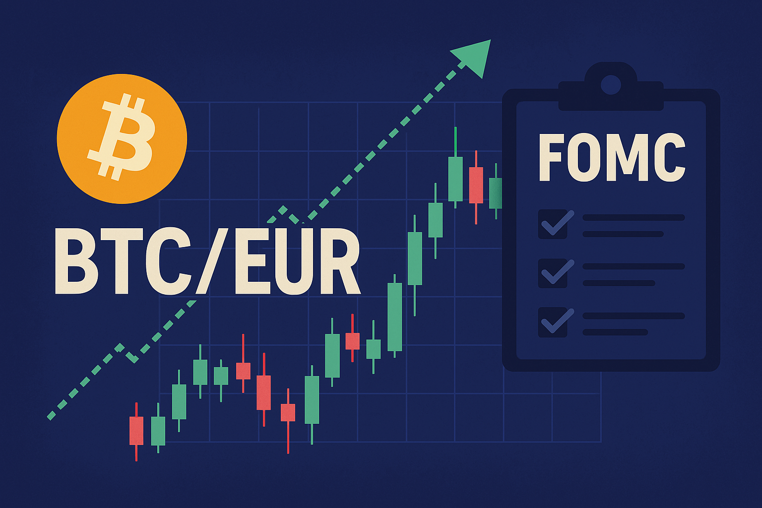 BTC/EUR reaction to Federal Open Market Committee