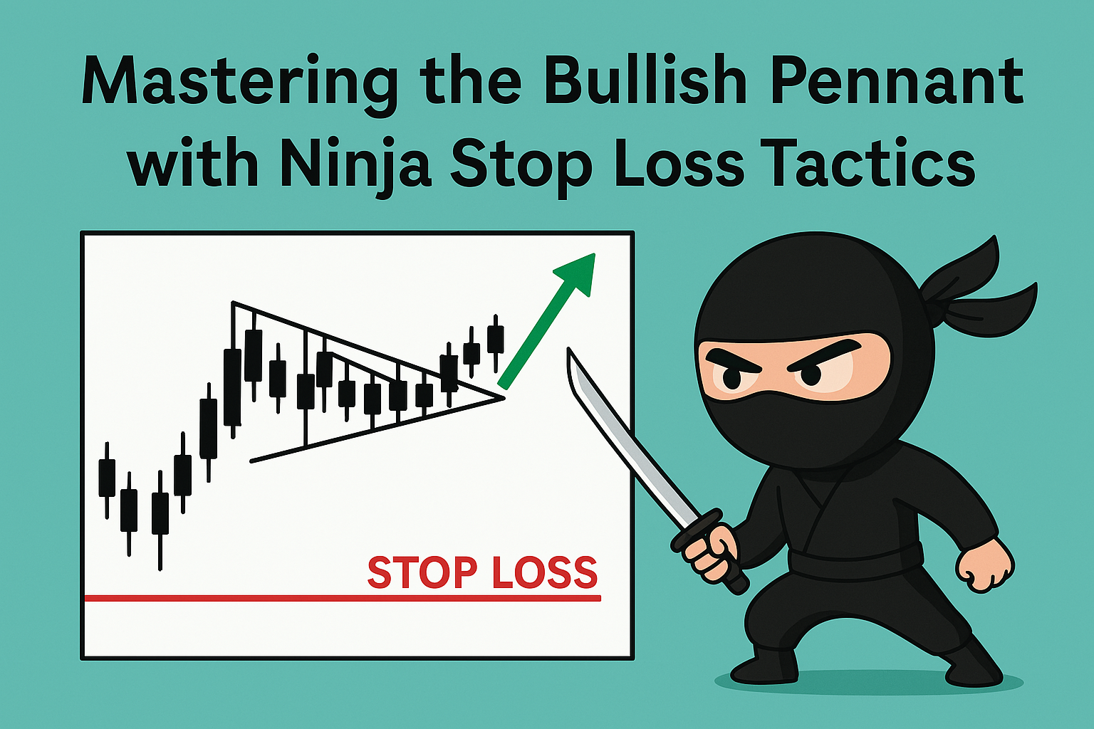 stop loss strategy for bullish pennants