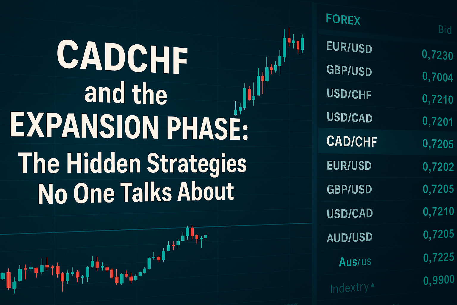 How to trade CADCHF during volatility