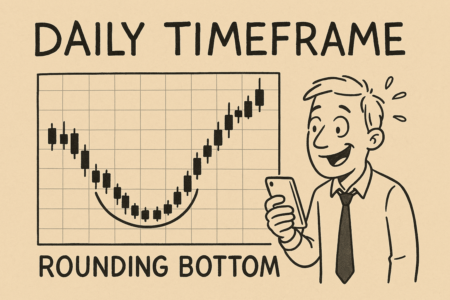Rounding bottom Forex setup