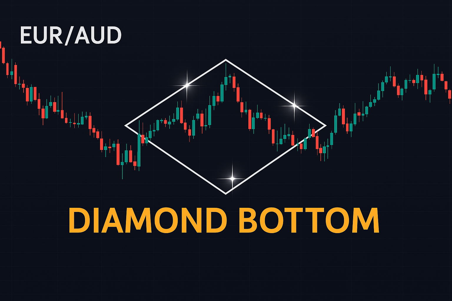 Diamond pattern trading EUR/AUD
