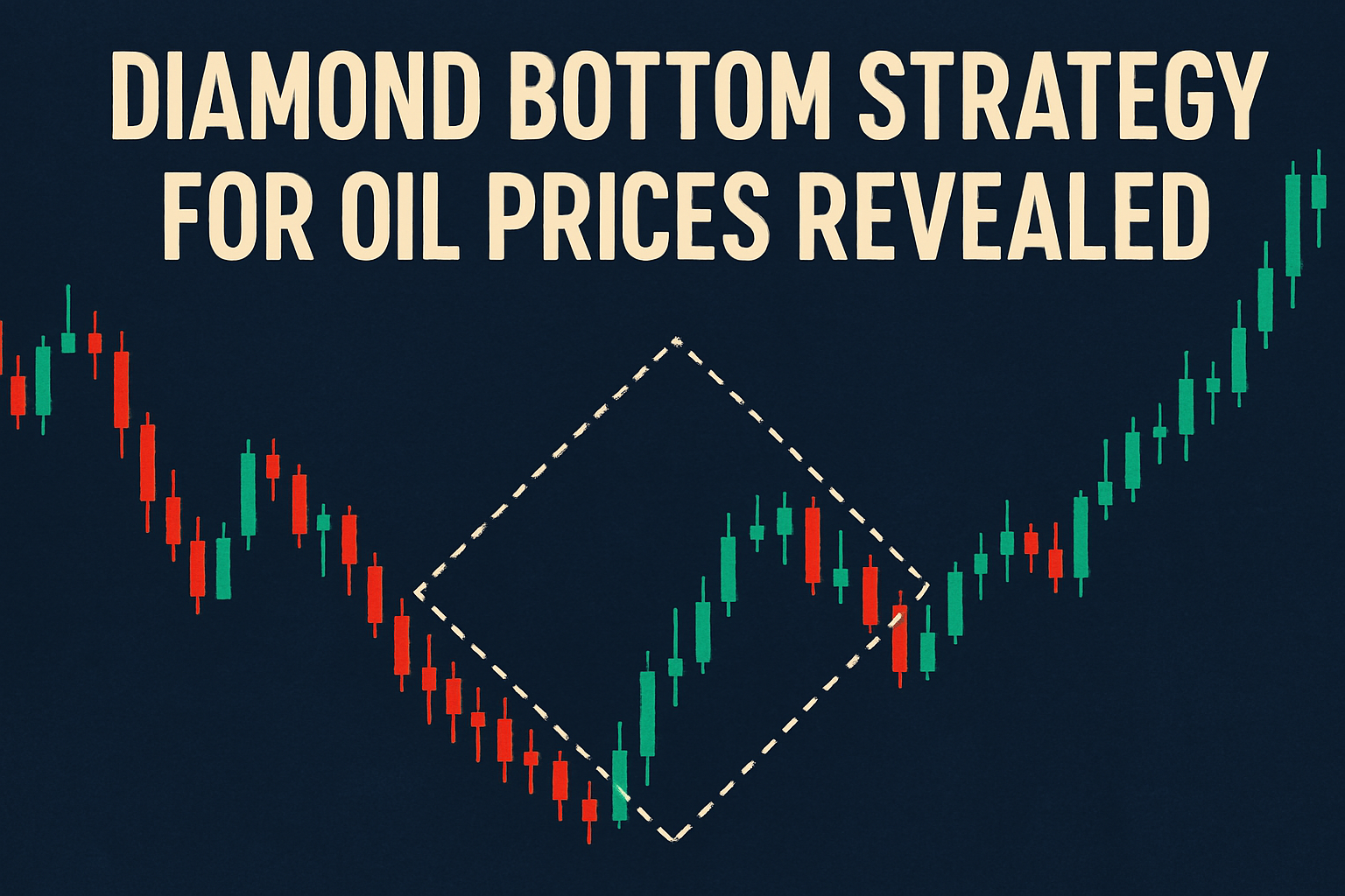 Oil price reversal with diamond pattern