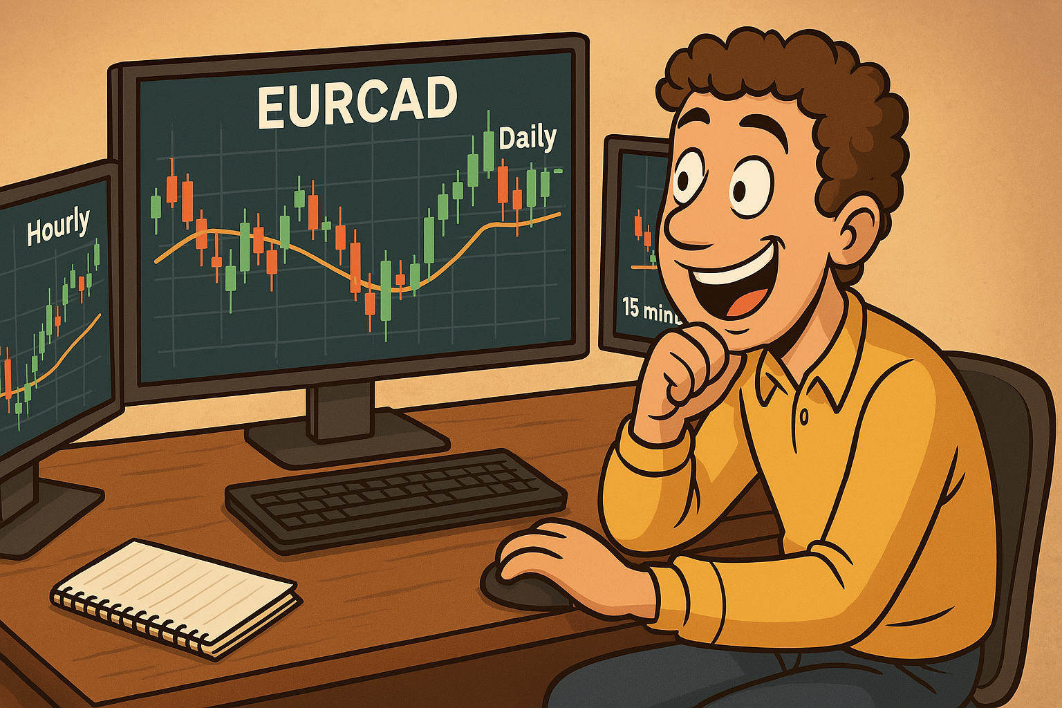 Multi-timeframe analysis for EURCAD