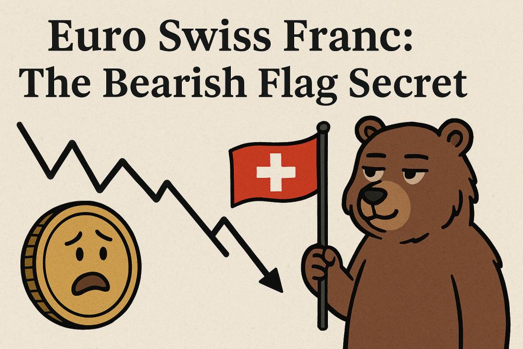 euro swiss franc bearish flag trading method