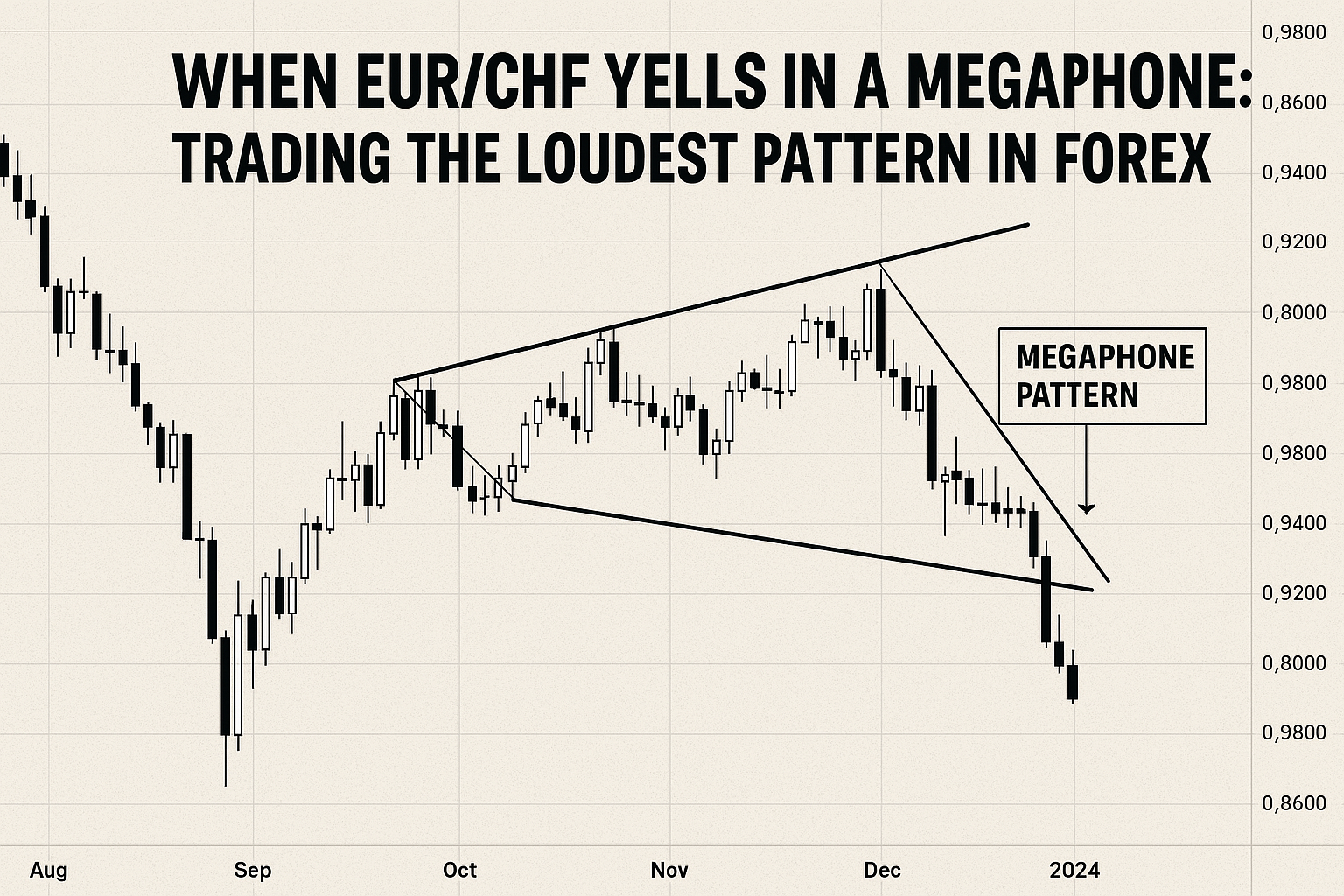 Euro Swiss Franc breakout formation