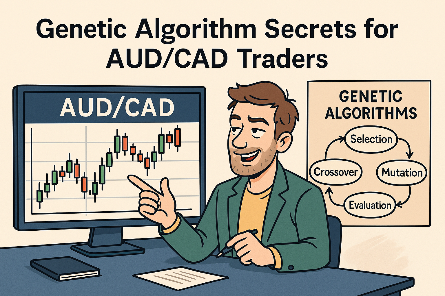 AUD/CAD optimization with genetic algorithms