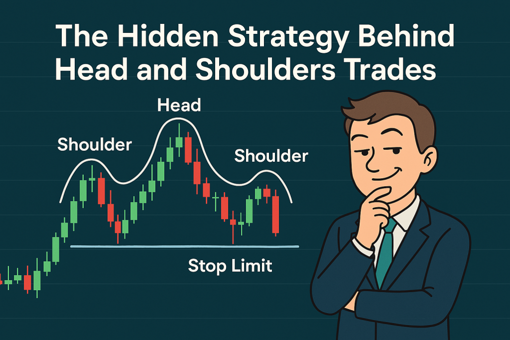 Trading head and shoulders with stop limit orders