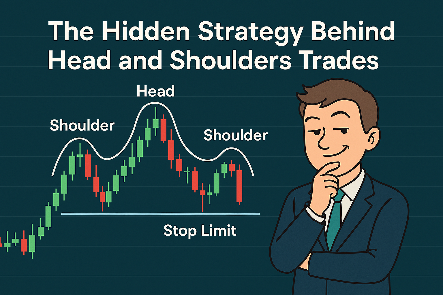 Trading head and shoulders with stop limit orders