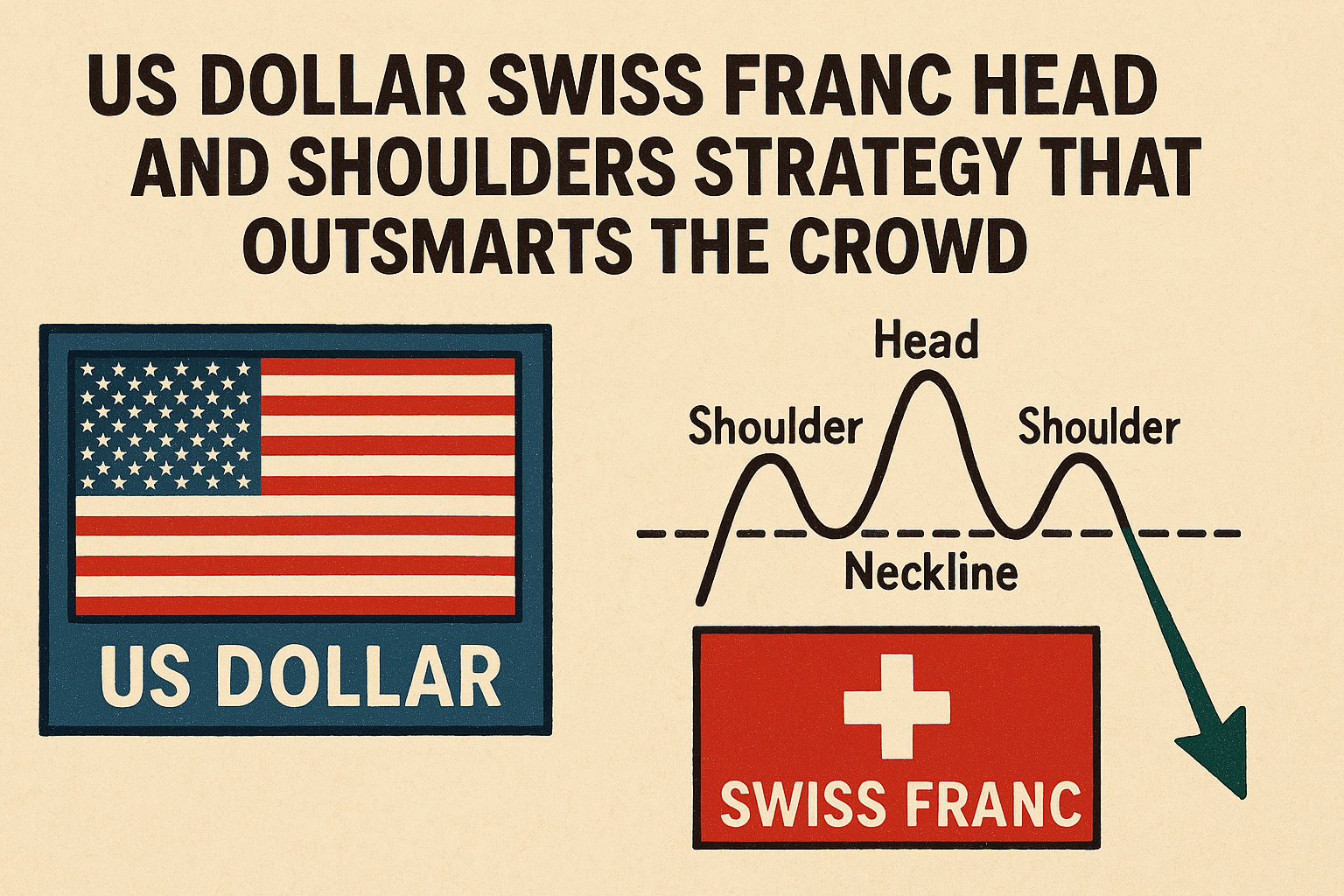 USD/CHF head and shoulders trading setup