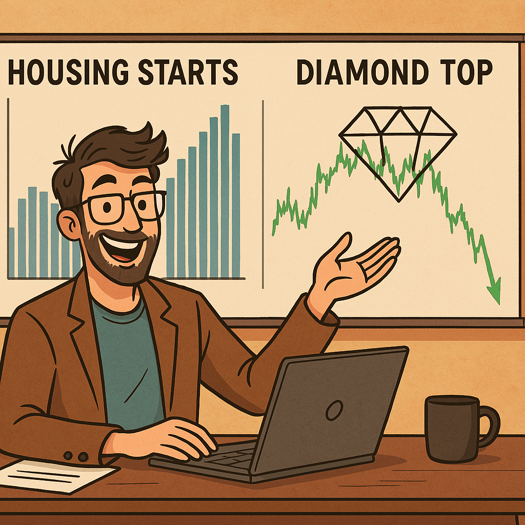 Diamond top reversal pattern in Forex