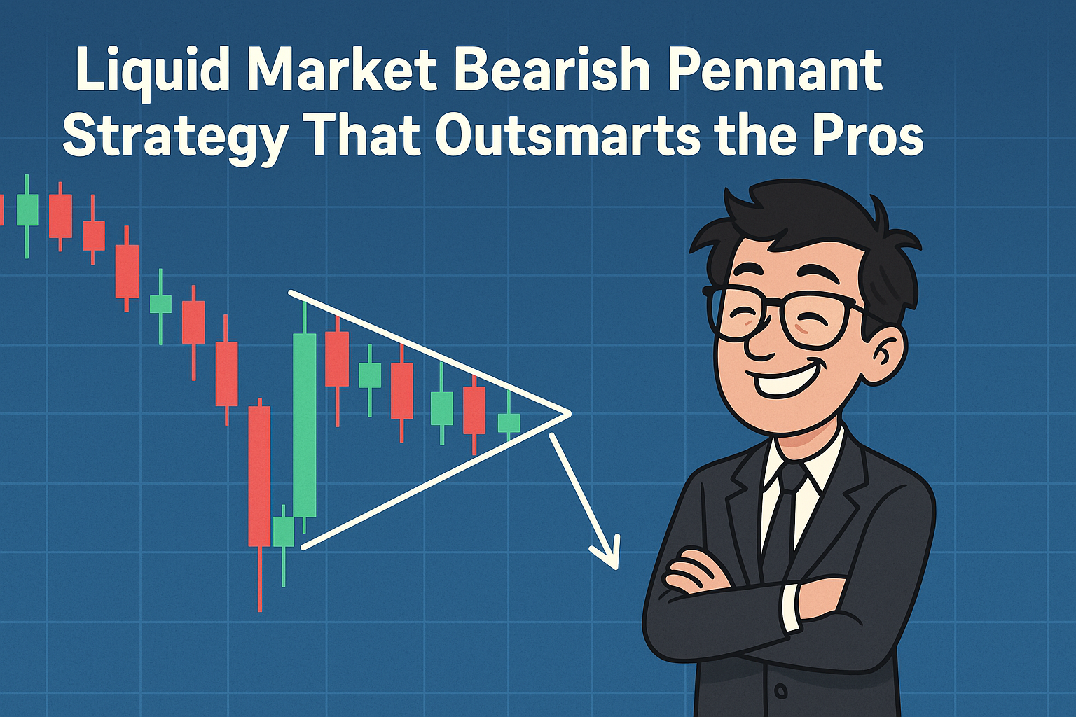 liquid-market-bearish-pennant-strategy