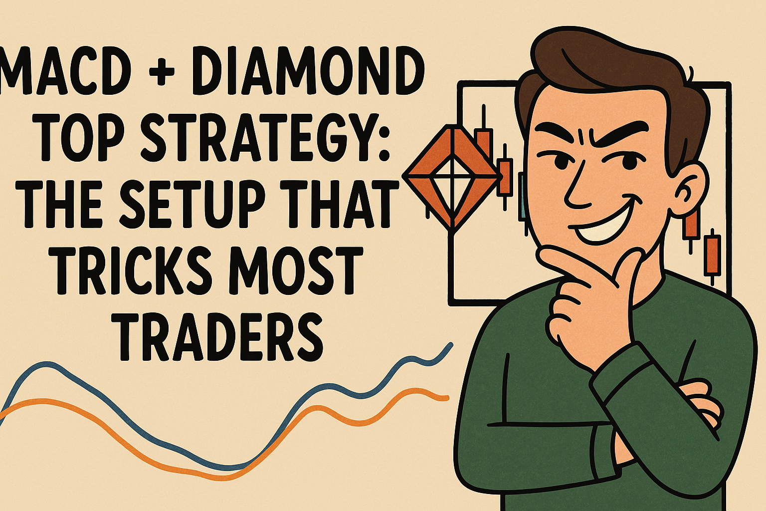 Diamond top MACD trading technique