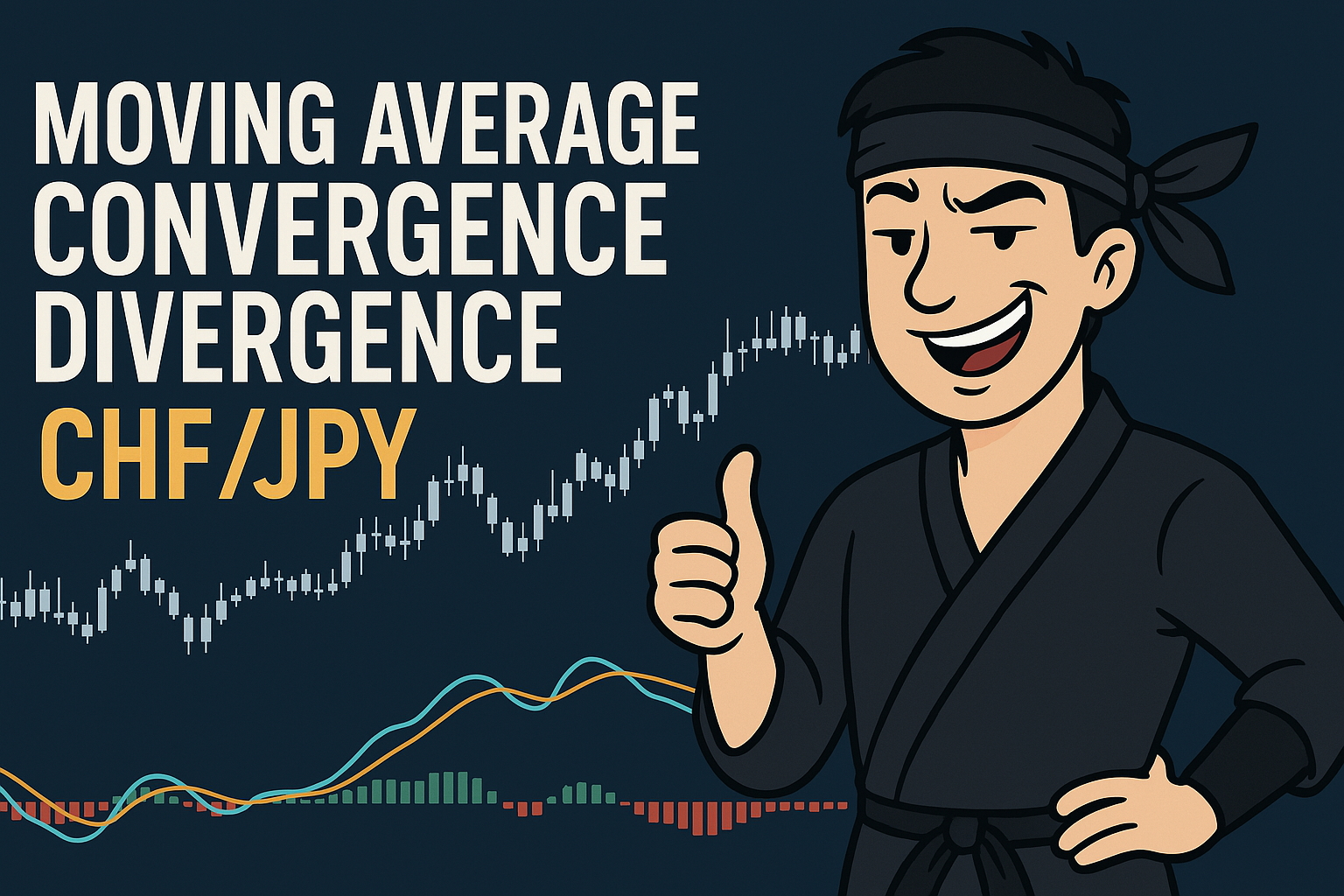 Moving average convergence divergence technique for CHFJPY