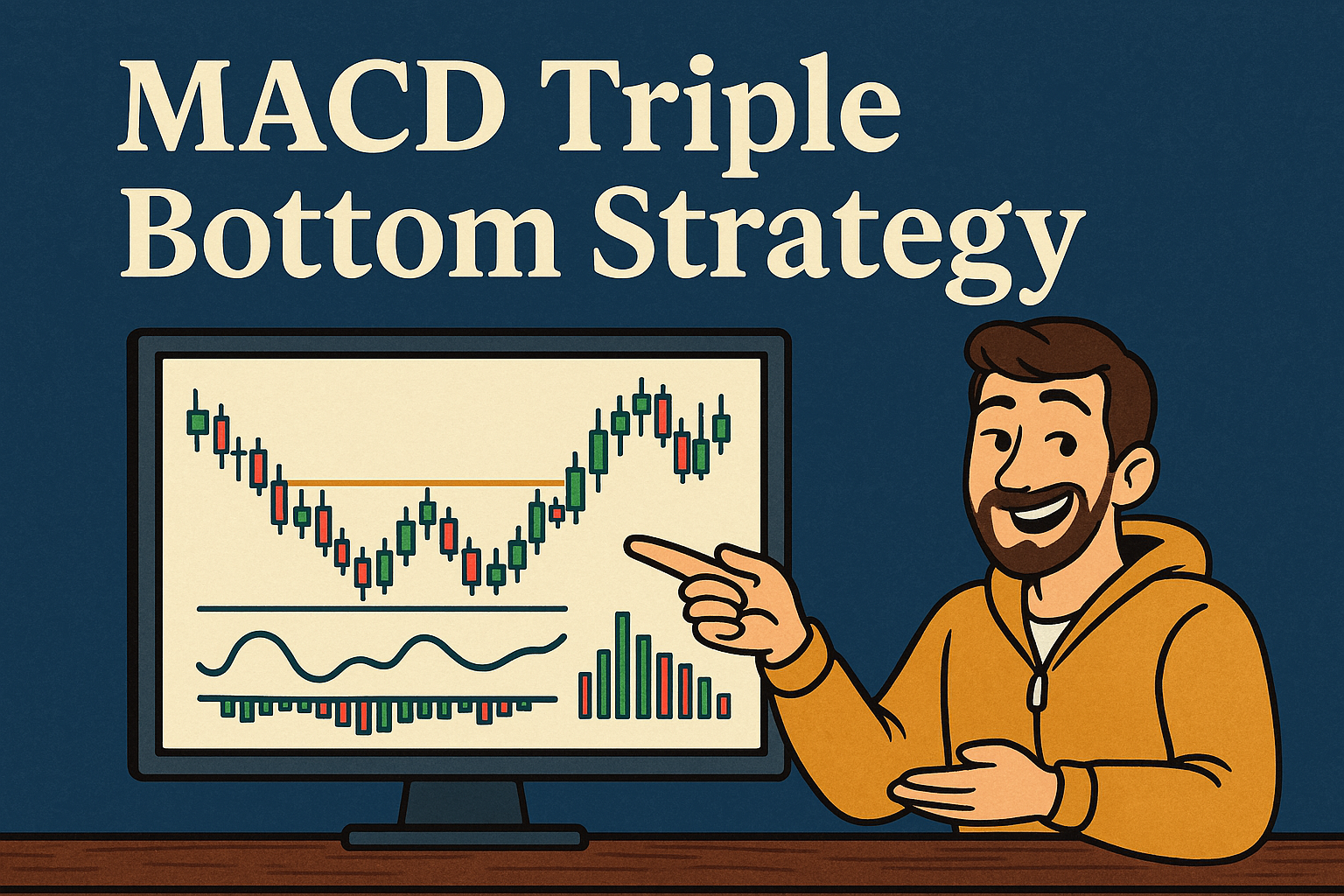 MACD and triple bottom setup
