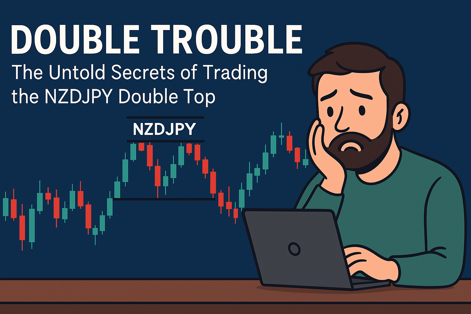 Double top trading setup for NZDJPY