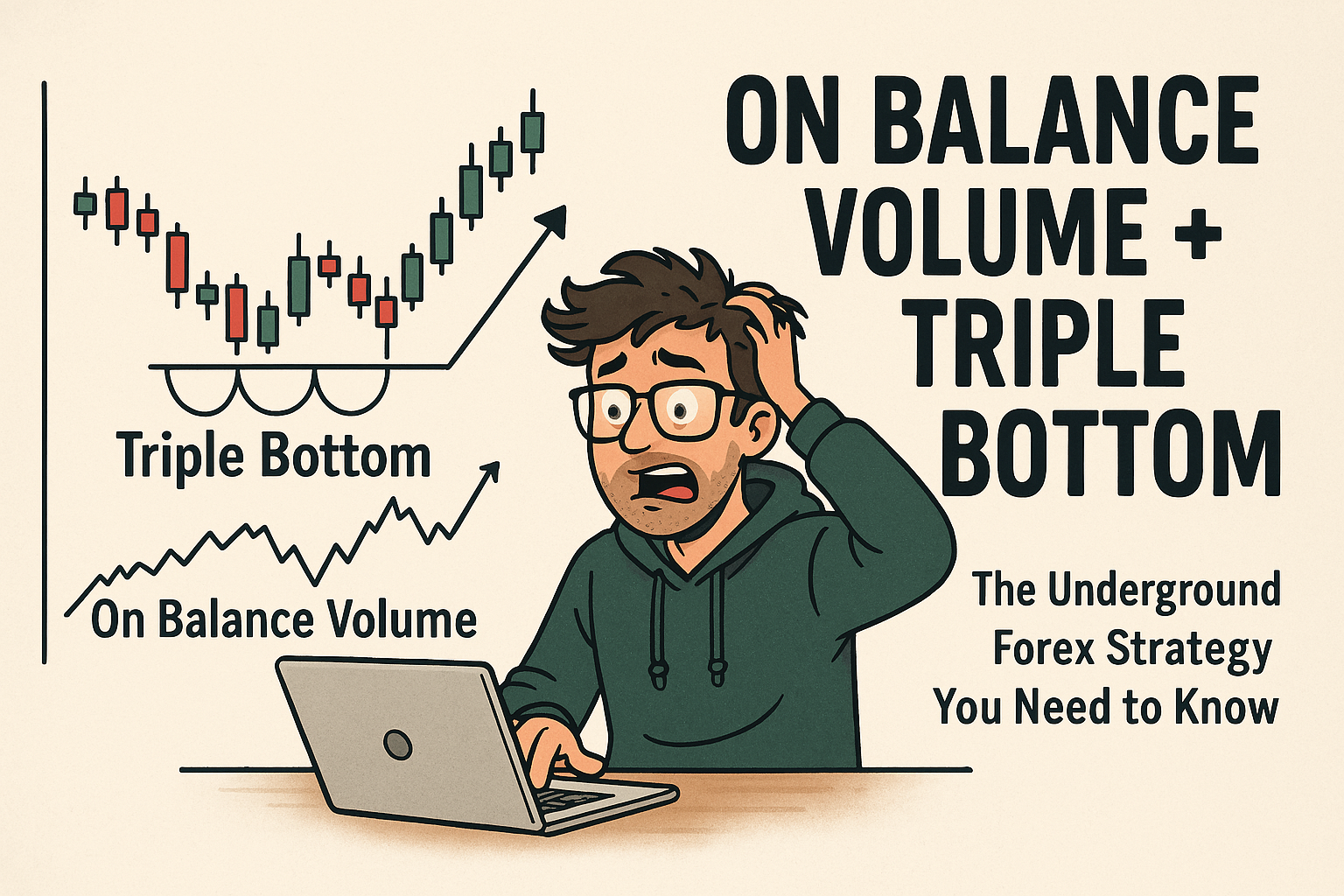 how to trade triple bottom using OBV