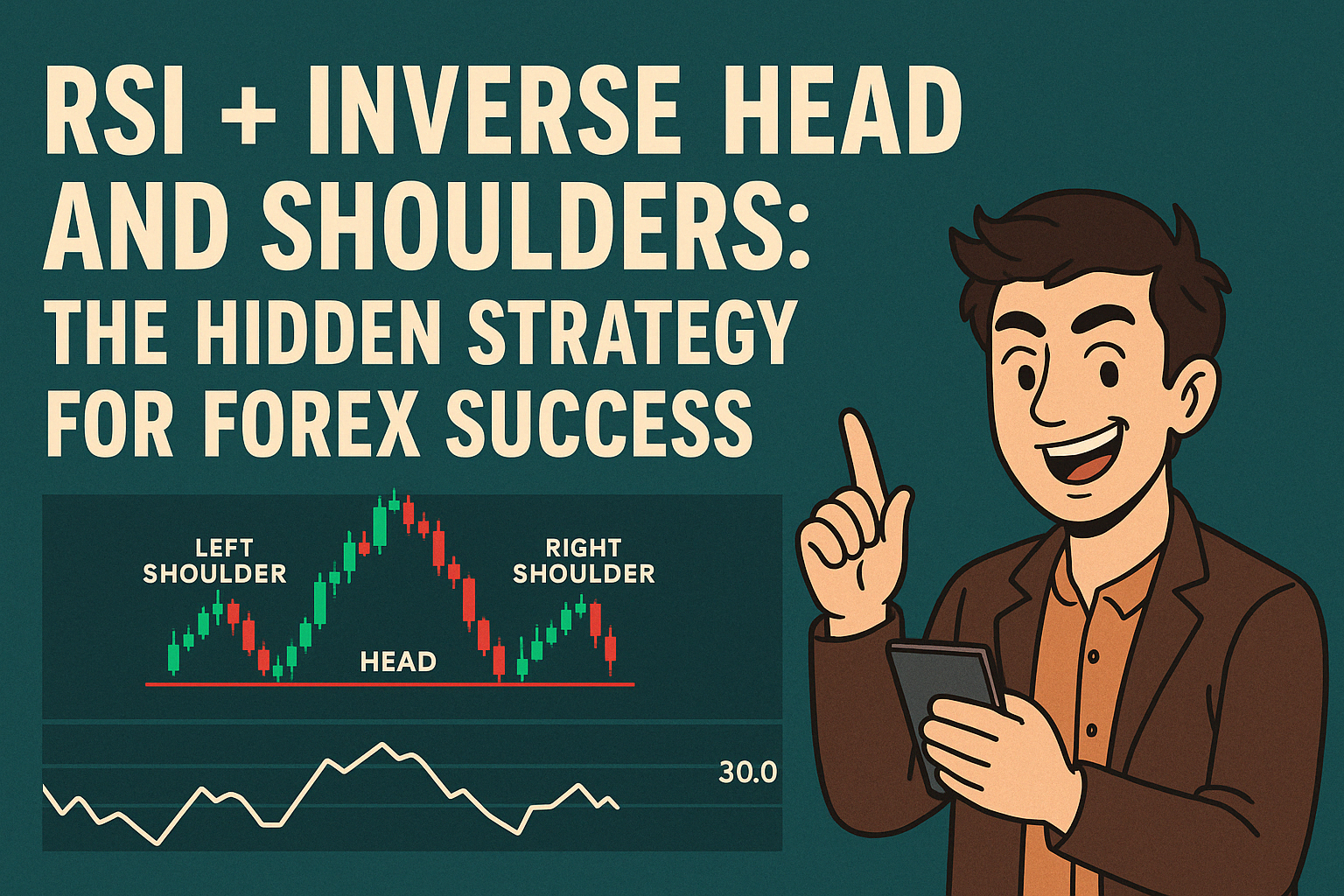 RSI divergence with inverse head and shoulders
