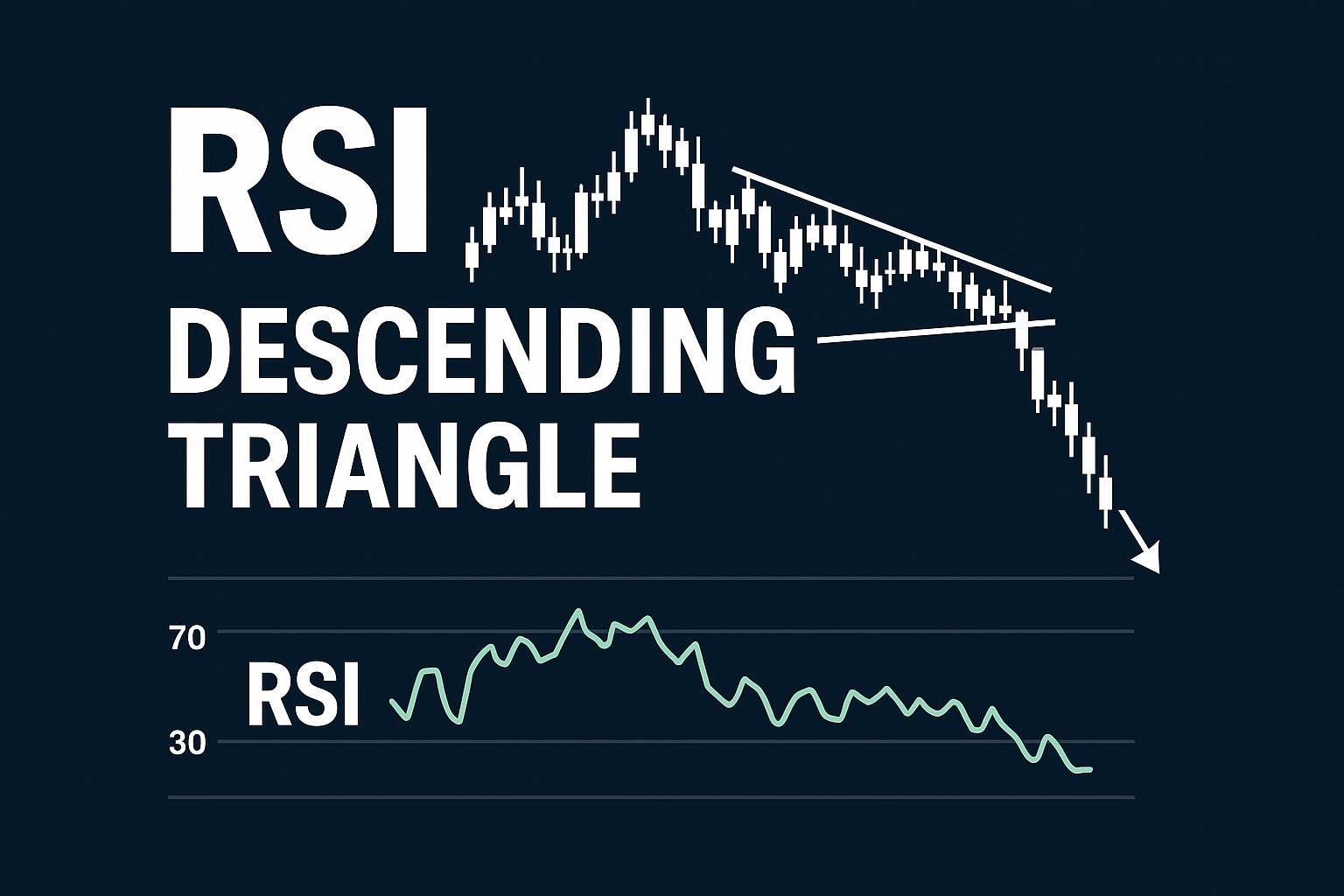 RSI breakout method with descending triangle