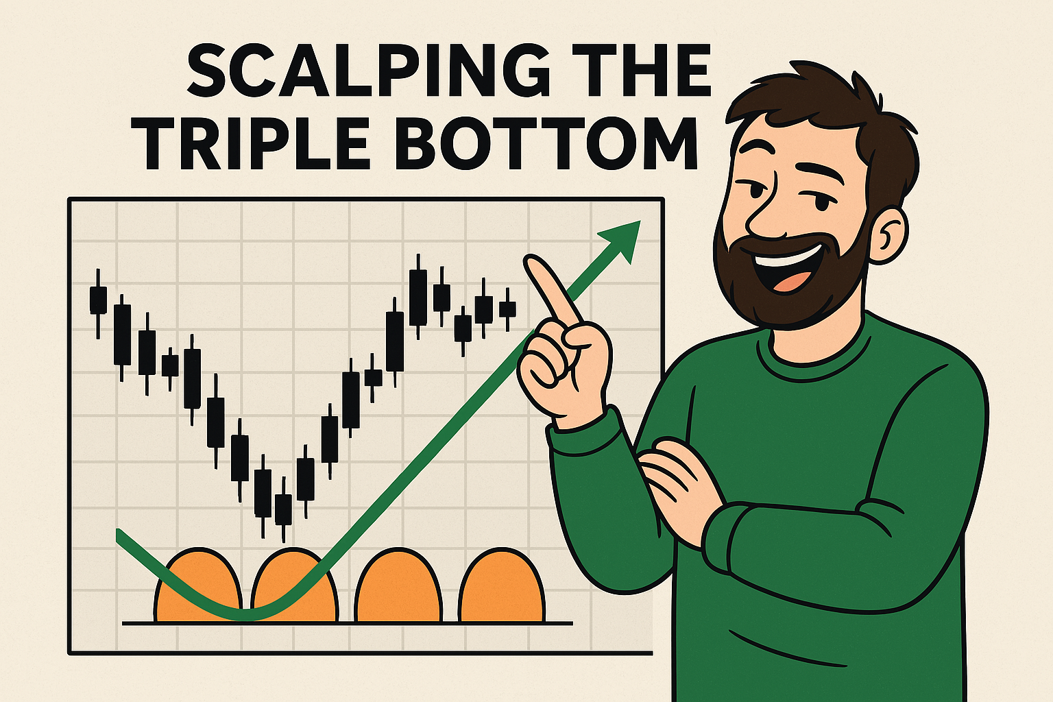 Triple bottom strategy for scalpers